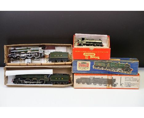 Five OO gauge locomotives to include boxed K Kits GWR Grange Class No 6802 Buckleberry Grange, Hornby Dublo Earl of Plymouth,