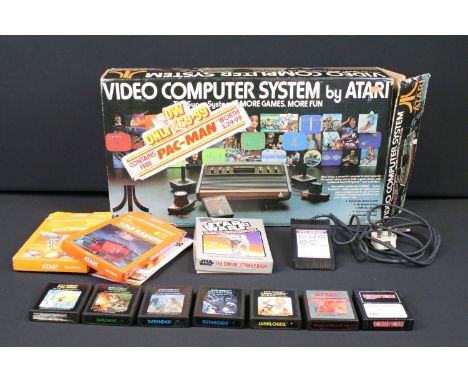 Retro Gaming - Boxed Atari Video Computer System console, complete with console, pair of Paddle Controllers contained within 