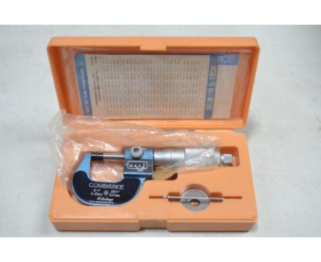 Mitutoyo Combimike outside micrometer item no 159-122 with box and instruction manual 