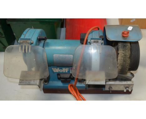 Wolf table mounted polishing wheel and grinder, 1 phase 