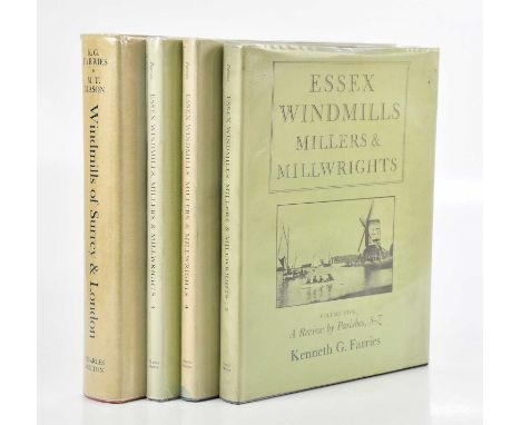 FARRIES (K), THE WINDMILLS OF SURREY AND INNER LONDON, pictorial d.j., brown boards (damp marks to edges of boards), Charles 