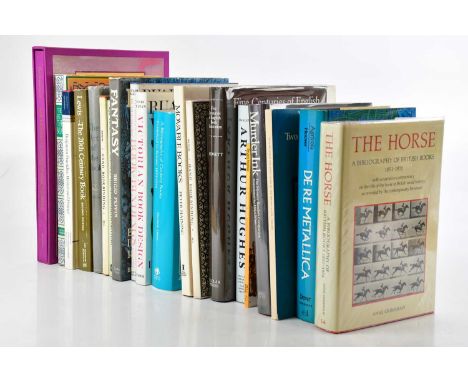 A collection of books on books, bookbinding and illustration, to include, MIURA (K), MY WORLD OF BIBLIOPHILE BINDING, Univers