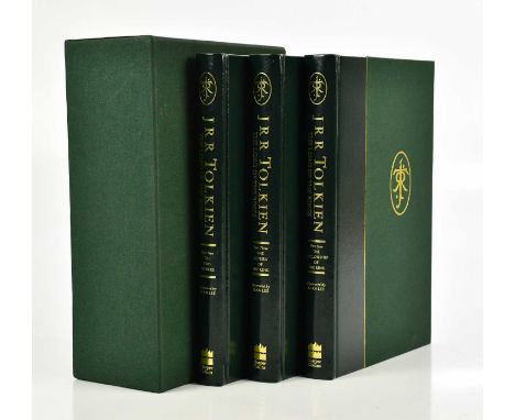 TOLKIEN (J.R.R), THE LORD OF THE RINGS, limited edition, 99/250 and signed by illustrator Alan Lee, 3 vols, ¼ binding with gr