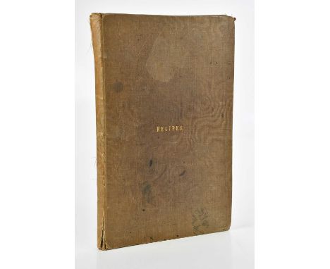 An early 19th century and later hand written recipe, household management and estate management book, p1-8 relating to arithm
