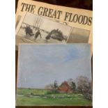 Patrick Gordon Glennie (1881-1953), Snettisham, oil on board, signed, 21.5x25.5cm, unframed. Plus