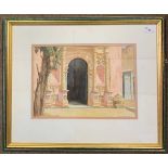 Arthur Victor Coverley-Price (1901-1988), inscribed in pencil on backboard "A Moroccan Archway",
