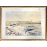 Jason Partner (British, 20th century), Estuary view, watercolour, signed and dated 62, 35x53cm,