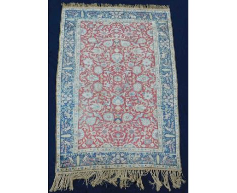 Kayserie Flosch. Teppich. Durchgemustert. Türkei. Antik.175 cm x 121 cm. Handgeknüpft. Baumwolle. Circa 100 - 130 Jahre alt. 