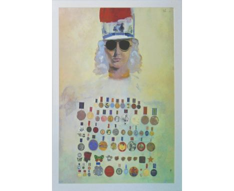 PETER BLAKE RA (British, b. 1932), 'Sergeant Pepper', lithograph in colours, 82.5cm x 59cm, framed. 