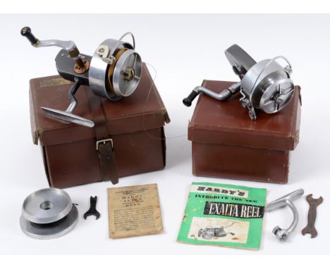 A Hardy The Exalta reel, in original box with tool and papers, and a Hardy The Altex No 3 Mark V, also in original box with t
