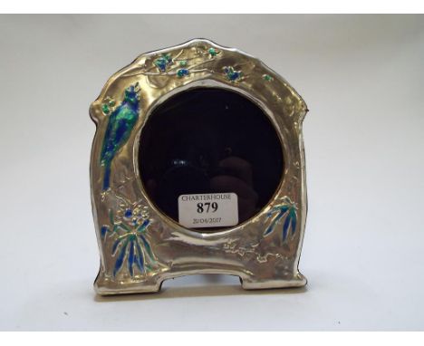 An Art Nouveau style photograph frame, 14 cm wide 