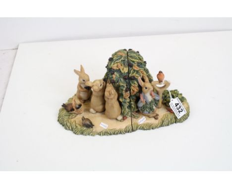 Border Fine Arts Peter Rabbit and Friends Bookends 1993, model no. BPA20