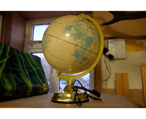 Fucashun Light-up Globe together with Two Pairs of Wooden Boot Lasts / Shapers