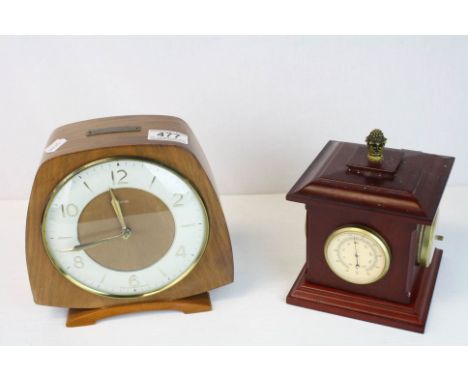 Local interest  a 20th century mantel clock presented by the employers of THE BRICKWORKS BLOCKMAKERS FARM Purton and a revolv