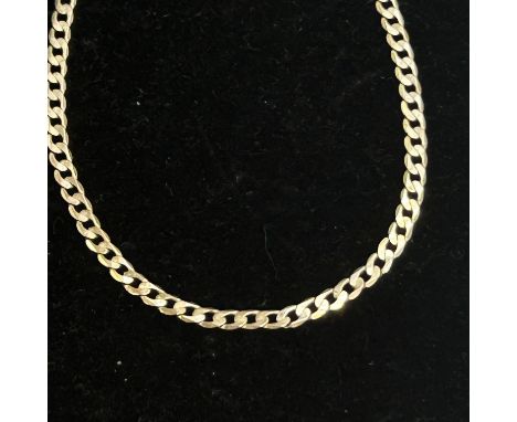 9ct Gold curb chain Length 22''  Weight 10.8g