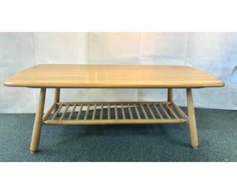 Blonde Ercol low coffee table 