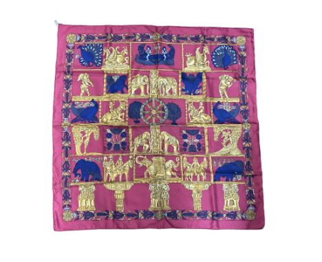 Hermes Torana silk scarf with original box Approx 90 cm x 90 cm 