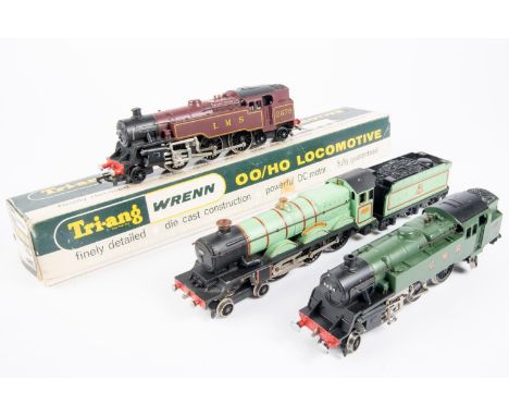 3 Wrenn Railways Locomotives. A BR Class 4MT 2-6-4 tank locomotive (W2219) RN2679, in LMS lined maroon livery. Boxed. Togethe