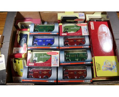 40 Trackside OO scale Vehicles. Including a 2 vehicle set AEC and a Scammell with trailers, British Railways. 5x Guy Pantechn