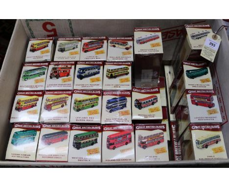 32x Great British Buses by Atlas Editions. Including; London Transport Routemaster. Ribble Burlingham Seagull. Midland Red We