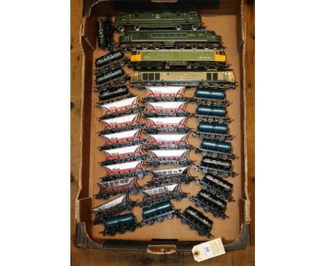 Quantity of OO gauge railway including Lima, Mainline etc. 4 diesel freight/passenger locomotives- Class 50 Co-Co Sir Edward 