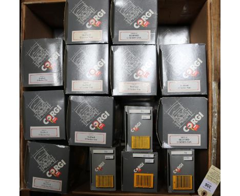 31x Corgi Classics. Bedford O Series vans in liveries including; Persil, Miller's, LMS, Gilette, Cadbury, LNER, Terry's, Malt