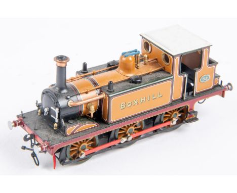 An OO gauge brass kitbuilt LBSCR Terrier Class A1 0-6-0T locomotive, Boxhill 82, in Improved Engine Green. Powered for 2-rail