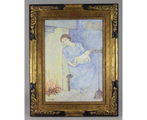 Worobjowa-Stebelskaja, Maria Bronislawowna, gen. "Marevna" (Tscheboksary 1892 - 1984 London) attr.Gemälde "Mutterglück", Öl a