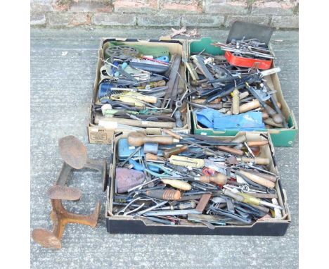 A collection of hand tools
