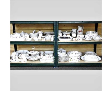 An extensive Royal Worcester Evesham pattern dinner service, comprising over one-hundred pieces, to include tureens, tablewar