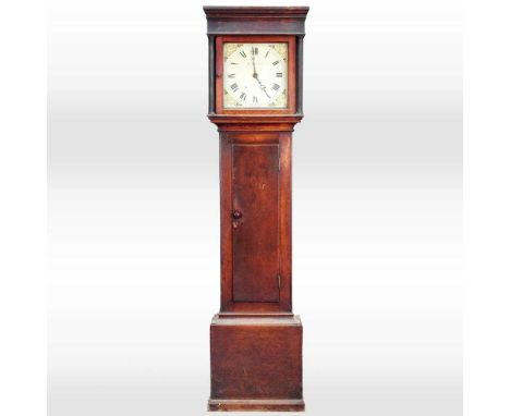 A 19th century oak cased longcase clock, the painted twelve inch dial, signed Jno Minchin, Morton in Marsh, with a thirty hou