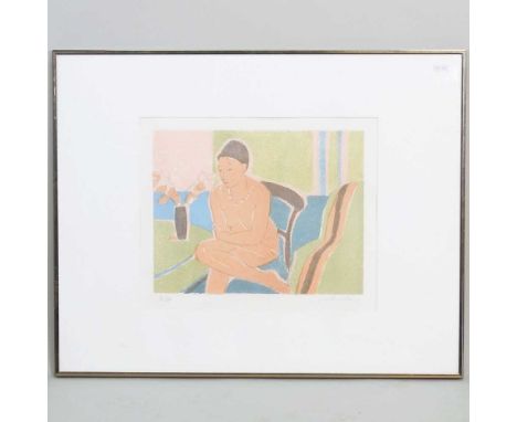 After Matisse, Donna Che Legge e Nudo Sedato, coloured print, pencil signed and numbered 82/200, 24 x 32cm