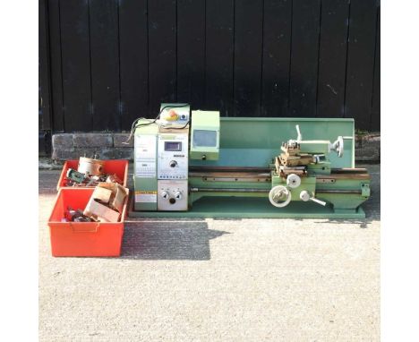 A Warco WM250 electric lathe, together with a Chester machine tools DB10VS lathe stand, boxedOverall condition is used. It wa