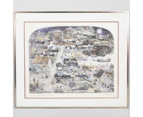 Graham Clarke, b1941, Uncle Sid and the Limpet Racers, signed print, 164/300, 54 x 58cm