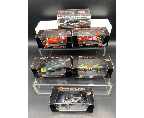 6 Brumm racing cars (1:43 scale) (900g)Includes:Cooper T51 - Jack Brabham - winner Gran Bretagna GPBRM P57 - Graham Hill - GP