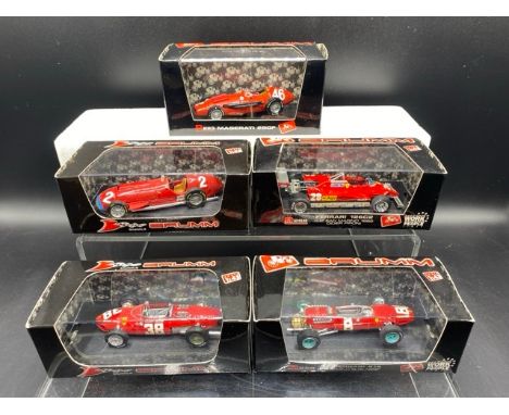 5 Brumm racing cars (1:43 scale) (600g)Includes:Maserati 250F - 12 Cilindri - Prova (R223)Ferrari 126C2 - Didier Pironi - GP 