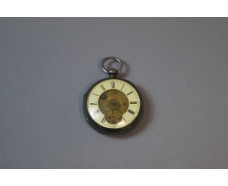 Open face pocket watch struck in fine silver, for restoration