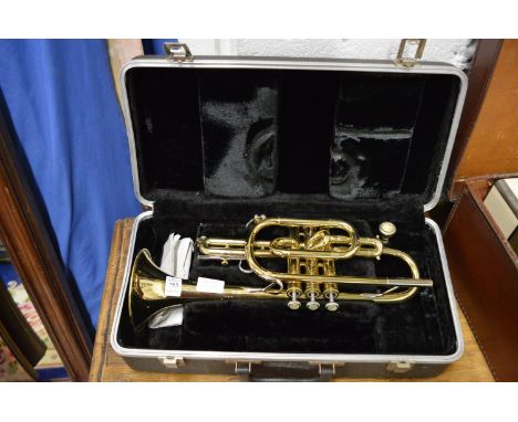 A cased cornet.