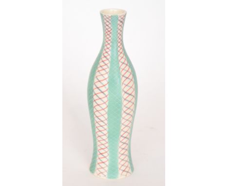 Poole Pottery - A 1950s Freeform shape 693 vase decorated in the PKT pattern, printed mark, height 27cm