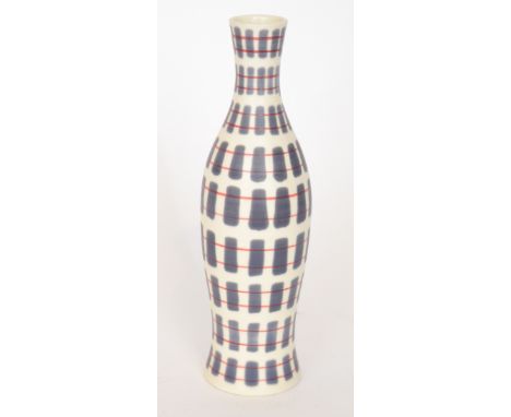 Poole Pottery - A 1950s Freeform shape 693 vase decorated in the PQC pattern, printed mark, height 27cm