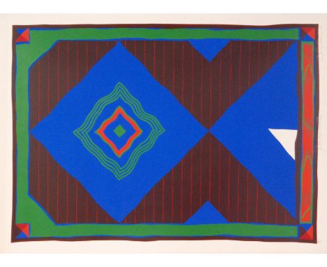 Anthony Benjamin (1931-2002) - Geometric abstract, lithograph, indistinctly signed and titled in pencil, dated '72, unframed,