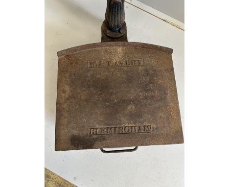 A set of Victorian cast iron Avery sack scales, height 134cm