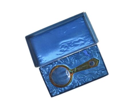 A vintage Charles Tennant &amp; Co of Glasgow made advertising / promotional ' Loch Aline Silica Sand' magnifying glass. Hous