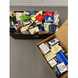 A large selection of vintage matchbooks