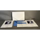 A Concorde souvenir flight pack including a Smythson flight certificate wallet