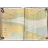 A selection of UK maps detailing the Thames Estuary