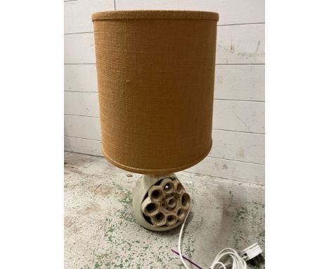 1960's Studio pottery lamp 
