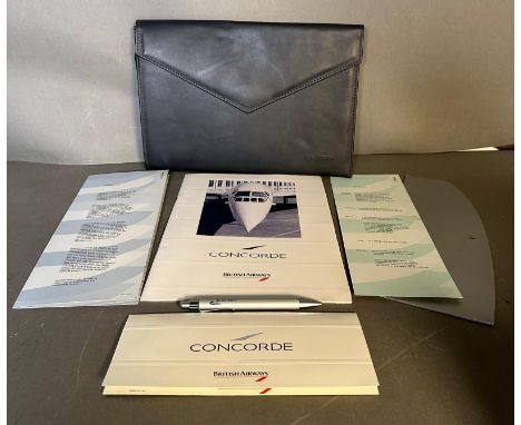 Concorde memorabilia: A Concorde folder with information leaflet inside.