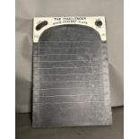 A vintage "The Challenger" shove ha'penny slate