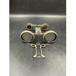 A pair of vintage French opera glasses marked Jumelles Mars. AF